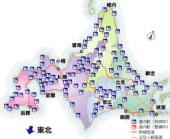 北海道道の駅図